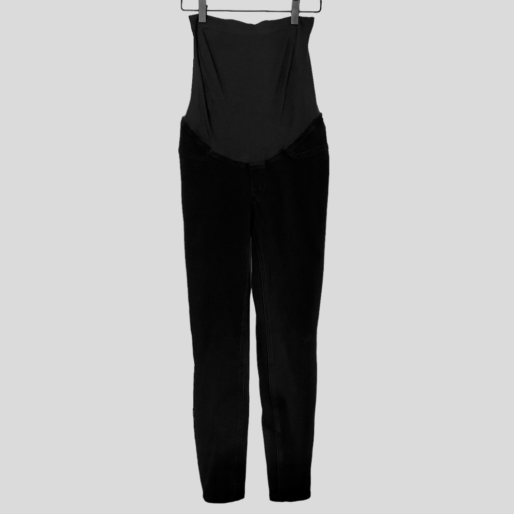 Spanx Women's Size M/M Mama Ankle Jean-ish Leggings black Mama Magic waistband